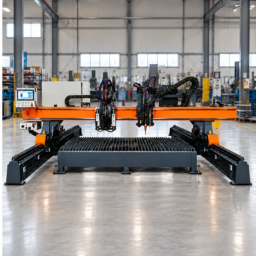 Oxy-Plasma Plate Cutting & Drilling Machine